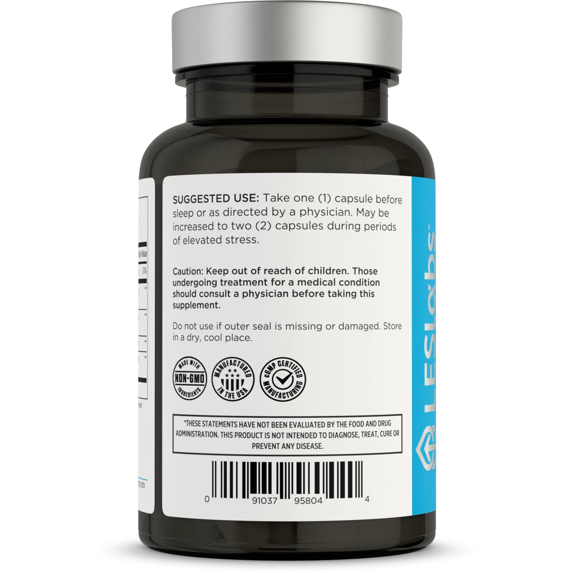 LES Labs detalle del polvo herbal representando ingredientes naturales