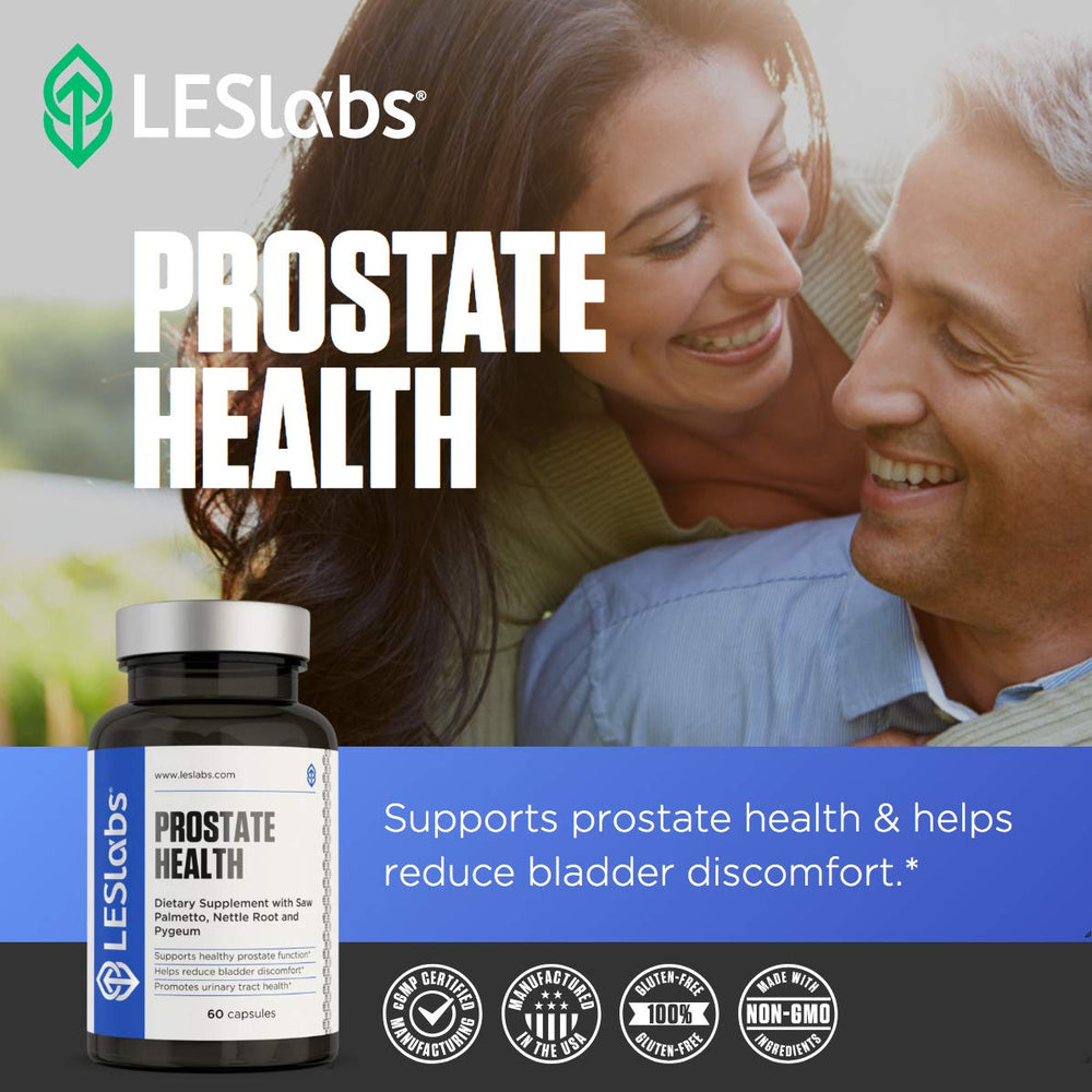LES Labs ingredientes clave saw palmetto pygeum y beta-sitosterol visibles