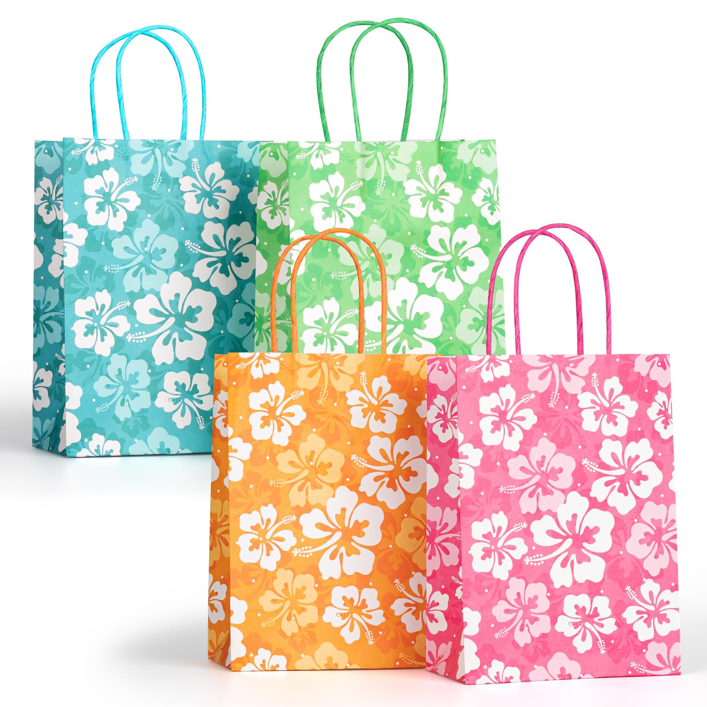 Lesnala bolsa frontal con hibisco, presentación elegante para regalos