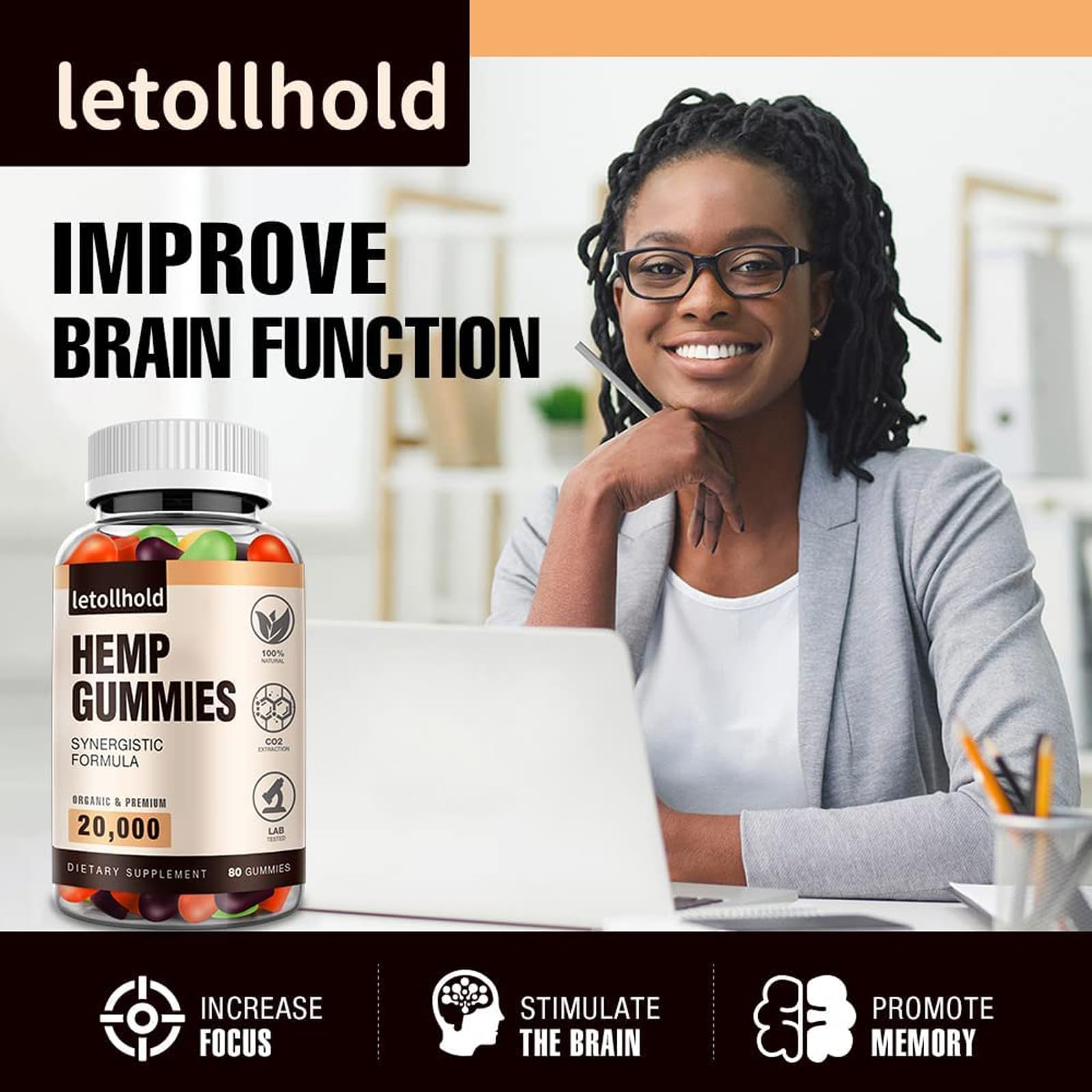 letollhold gomita en mano lista para consumir y facilitar rutina