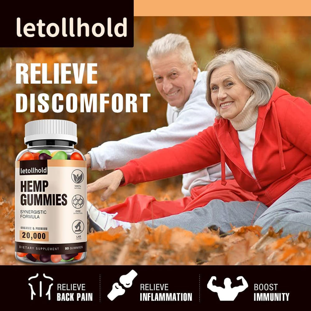 letollhold gomitas desplegadas junto a regla para comparación de tamaño