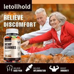 letollhold gomitas desplegadas junto a regla para comparación de tamaño