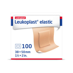 Leukoplast empaque frontal con 100 parches, reposición práctica