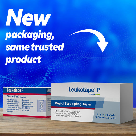 Leukotape P primer plano de textura transpirable ofrece comodidad y durabilidad