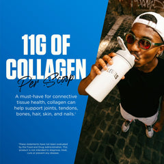Etiqueta con lista de ingredientes de Levels Collagen sin aditivos ni azúcares añadidos