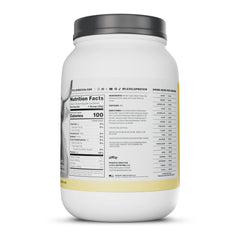 Levels envase 2LB en mano para comparar tamaño real del producto