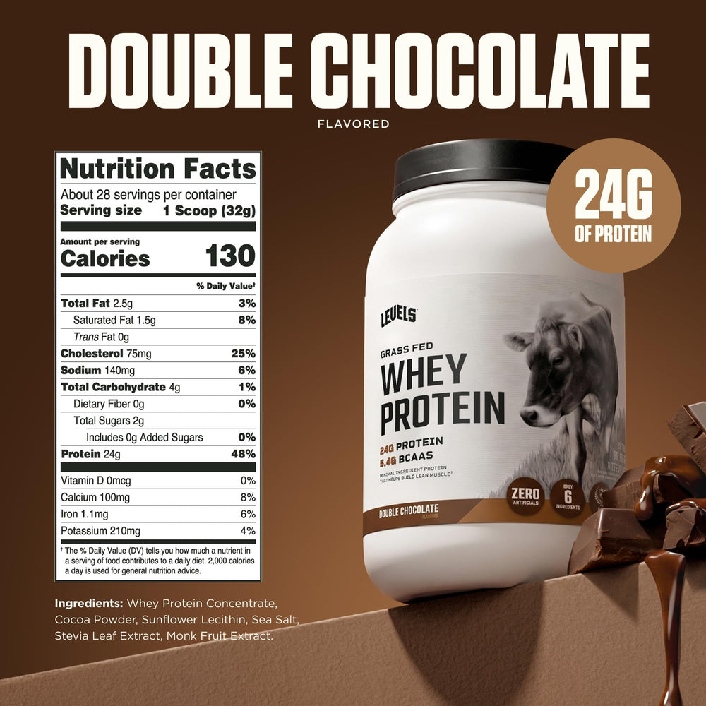 Levels batido de chocolate servido, sabor indulgente y nutritivo