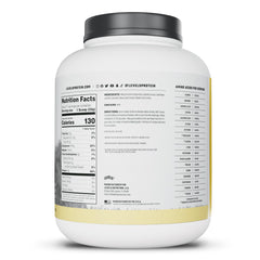 Detalle de la tabla nutricional de Levels Whey para lecturas claras