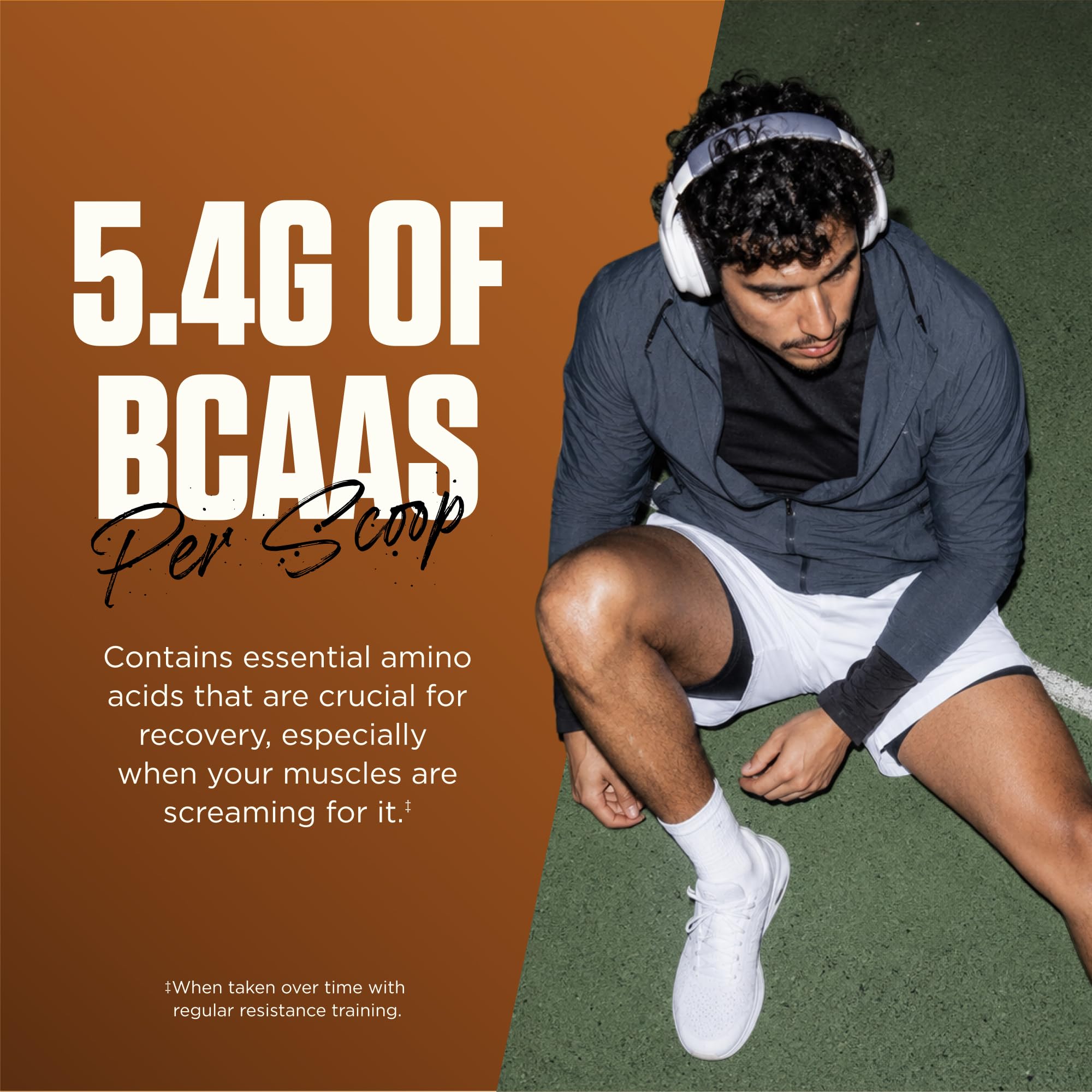 Levels Nutrition etiqueta nutricional con datos de proteína y BCAA
