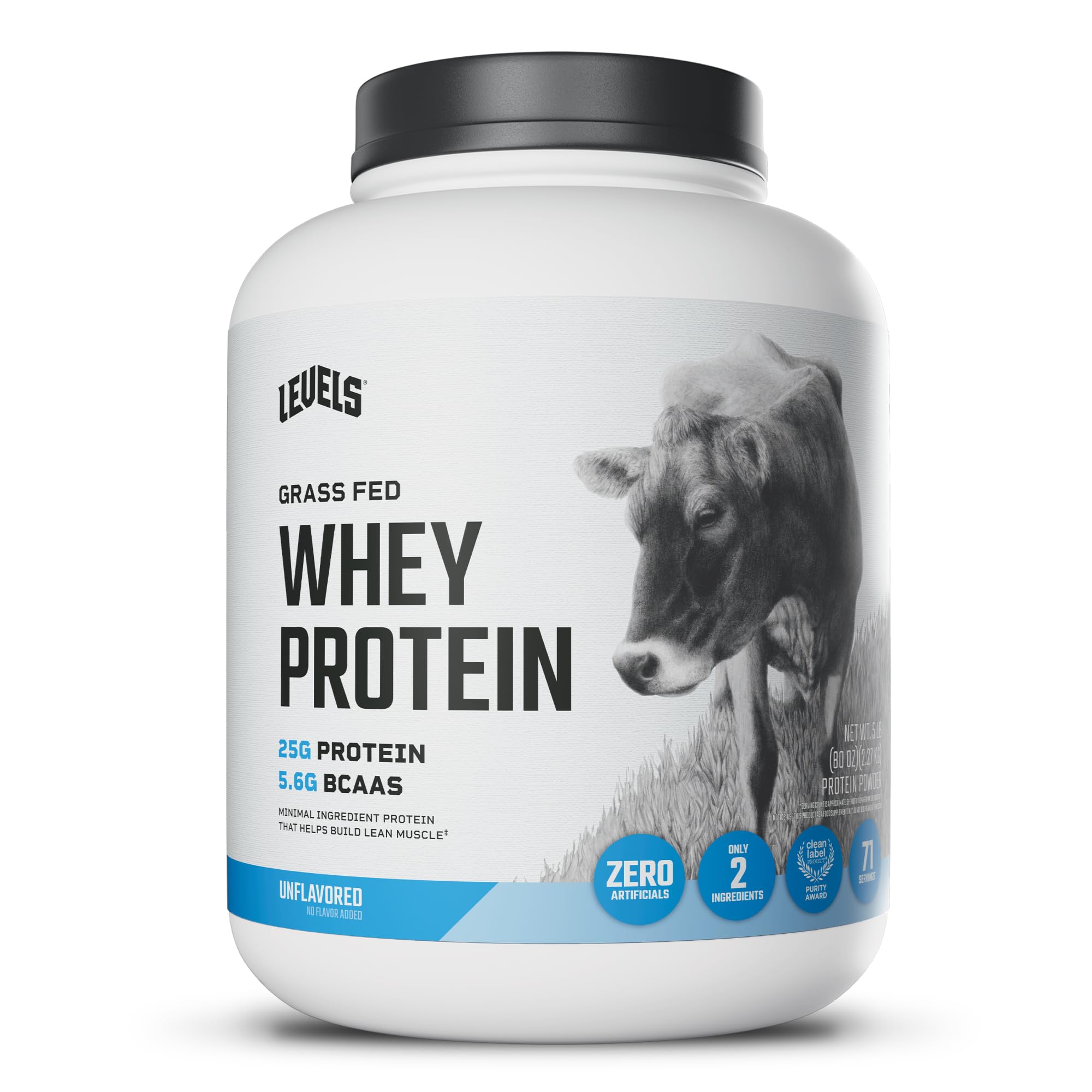 Levels Nutrition envase frontal 5LB que muestra la presentación y limpieza