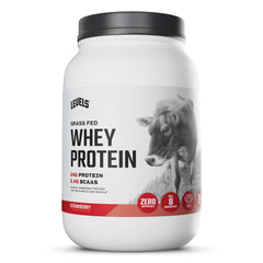 Levels Nutrition envase frontal fresa muestra limpio y beneficios proteicos