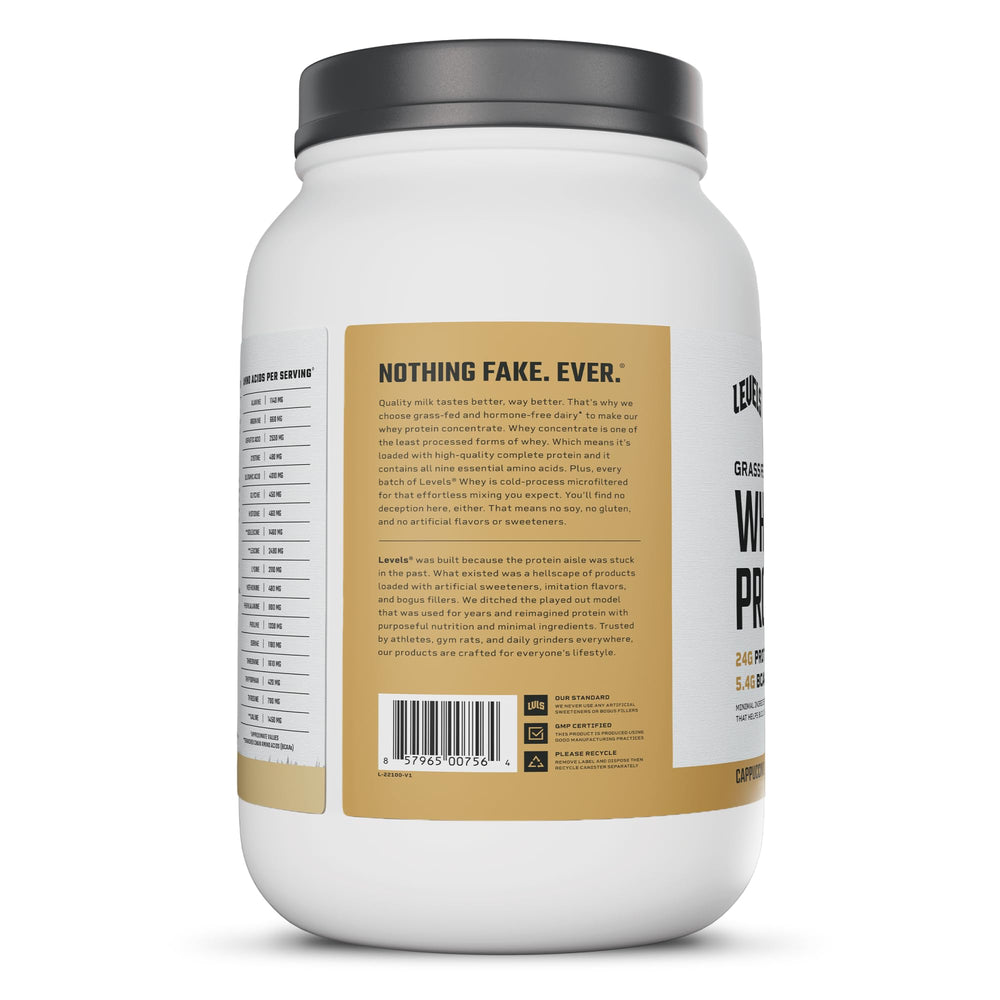 Vacas en pastura ilustrando leche grass-fed usada en Levels Whey