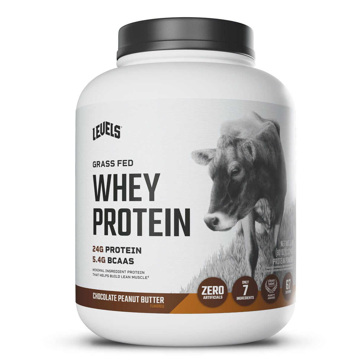 Levels Nutrition envase frontal de 5 lb mostrando diseño y sabor