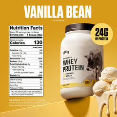 Vaso con batido Levels Whey cremoso ideal como recuperación rápida