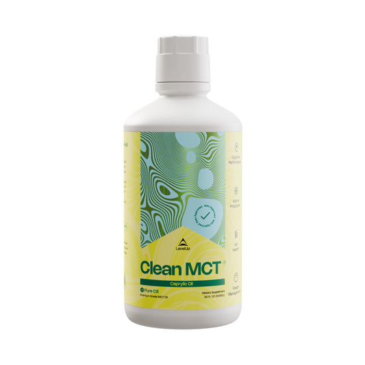 LevelUp aceite MCT envase frontal muestra pureza y tamaño