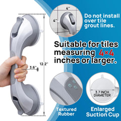 LEVERLOC uso en ducha por persona mayor para mayor estabilidad