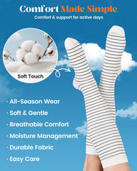 LEVSOX primer plano de textura de algodón, suave y transpirable