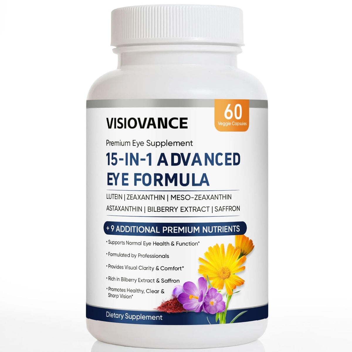 Lexenic VisioVance envase frontal mostrando etiqueta y beneficio nutritivo