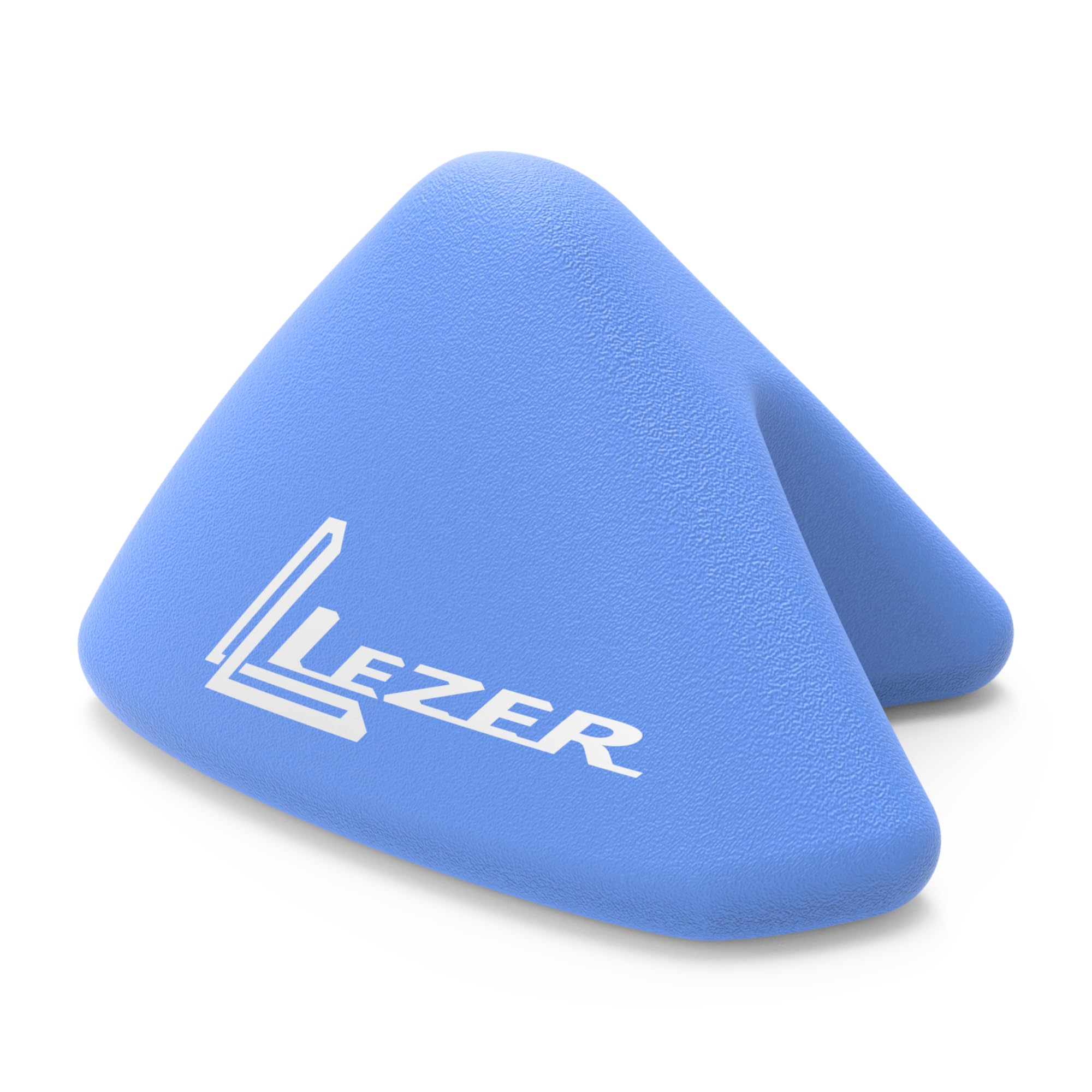 LEZER bola frontal mostrando diseño de tres disparadores para presión dirigida