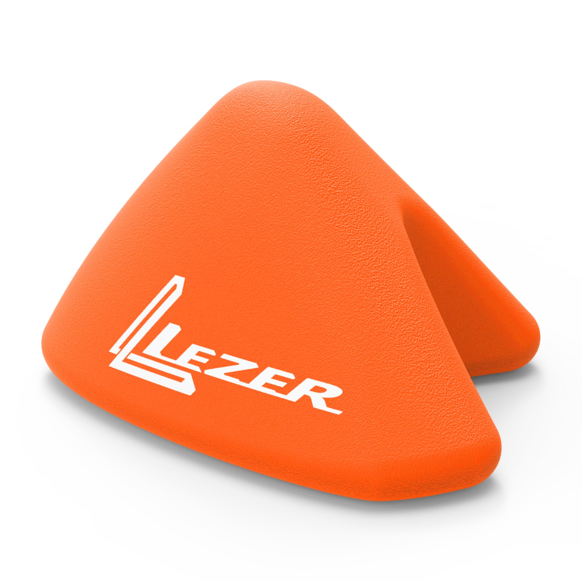 LEZER disparadores frontal mostrando diseño ergonómico y tres puntos de presión para alivio
