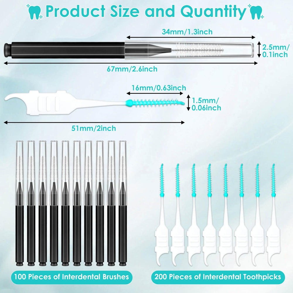 Lezmarket palillos dentales con funda protectora listos para llevar y usar