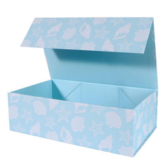 LFBOX vista frontal con diseño azul océano y presentación profesional