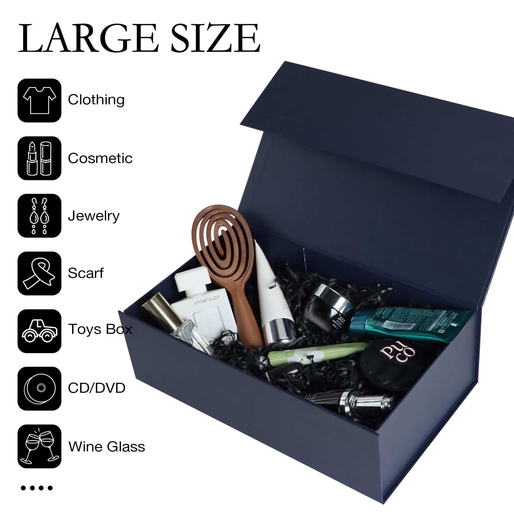LFBOX interior con regalo demostrando protección y espacio