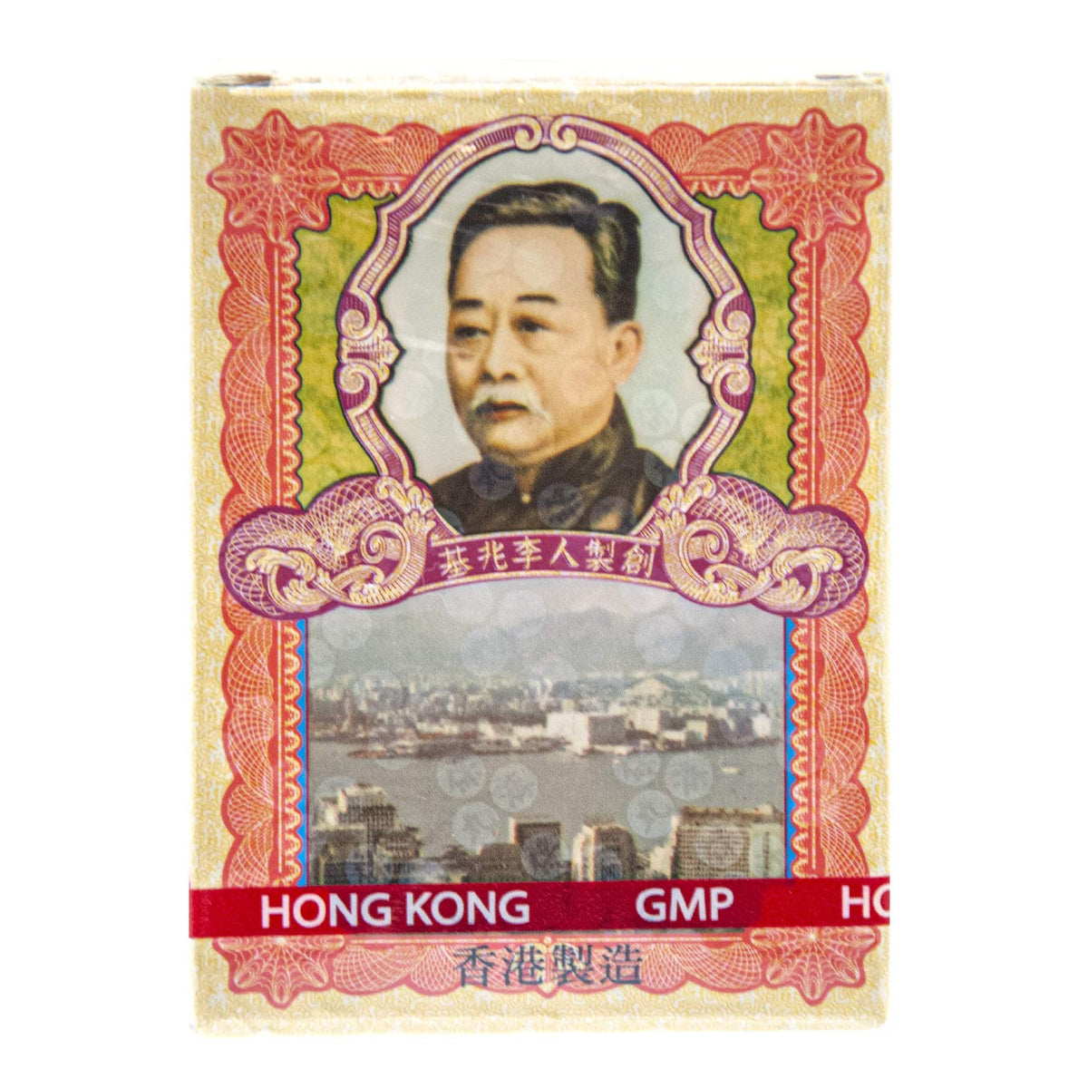Li Chung Shing Tong empaque frontal mostrando el paquete y confianza