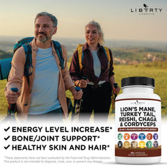 Liberty Lifestyle ingredientes secos mostrando la mezcla botánica