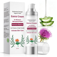 Libiti crema estriol frente del envase mostrando tubo y diseño, confianza y discreción