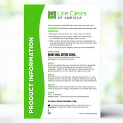 Lice Clinics of America aplicación del gel en cabello demostrando facilidad