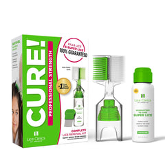 Lice Clinics of America envase frontal con etiquetado visible y confianza