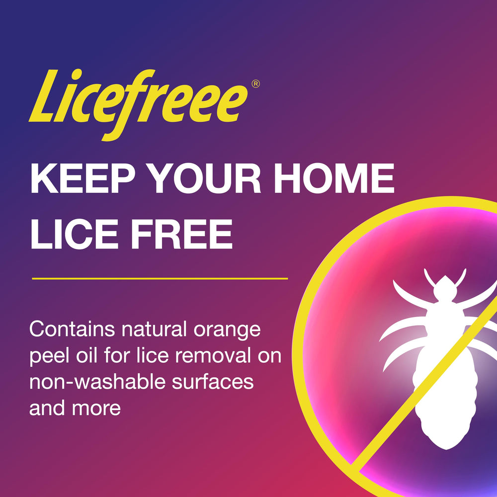 Licefreee rociado en maleta para limpieza durante viajes