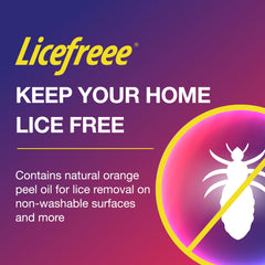 Licefreee rociado en maleta para limpieza durante viajes