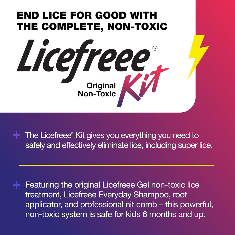 Licefreee everyday shampoo botella para uso diario y prevención de reinfestación