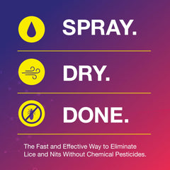 Licefreee Spray junto a regla para comparar tamaño y portabilidad