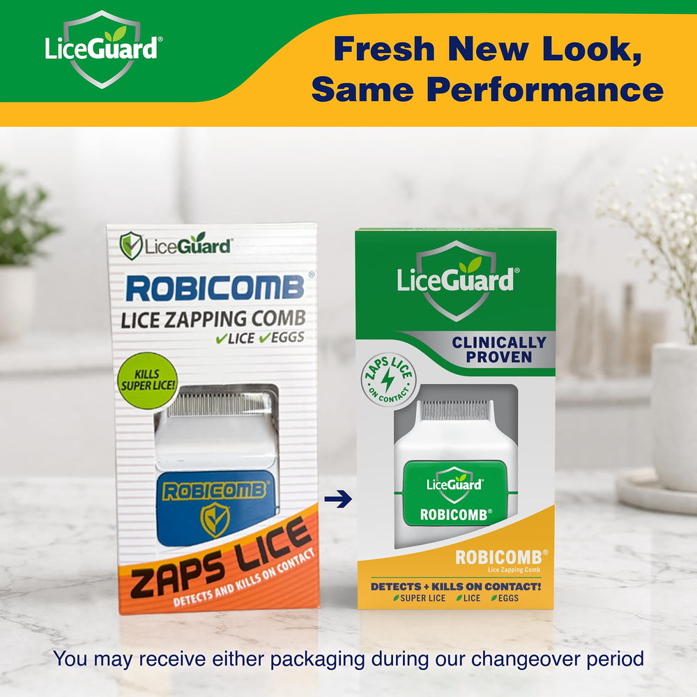 LiceGuard RobiComb en ambiente familiar mostrando uso práctico y cómodo