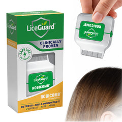 LiceGuard RobiComb vista frontal mostrando diseño compacto y portabilidad