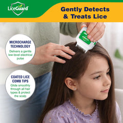 LiceGuard RobiComb primer plano de textura de dientes para captura de liendres