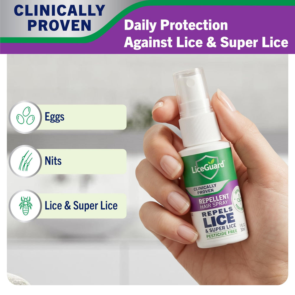 LiceGuard detalle de la textura del spray para aplicación suave