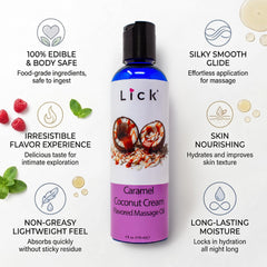 LICK envase en estuche de viaje discreto, fácil transportar