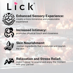 LICK botella 118 ml junto a una regla para comparar tamaño