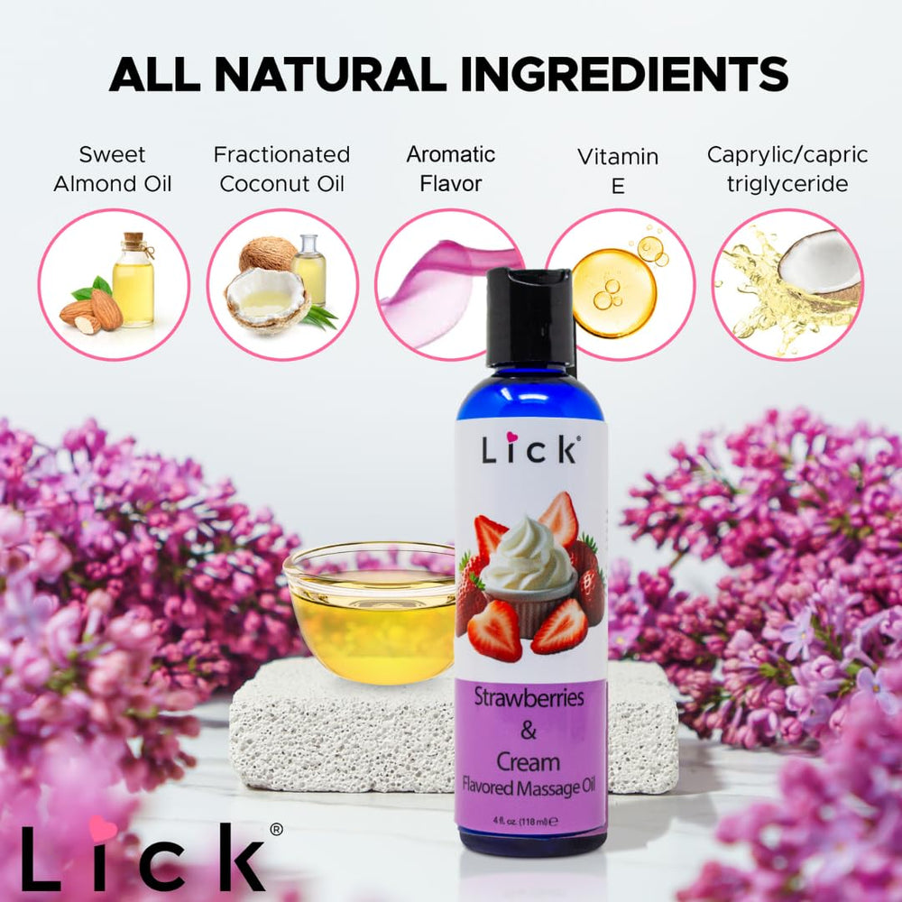 LICK etiqueta con lista de ingredientes naturales y vitamina E