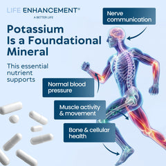 Life Enhancement cápsula en mano para comparar tamaño y facilitar la dosificación