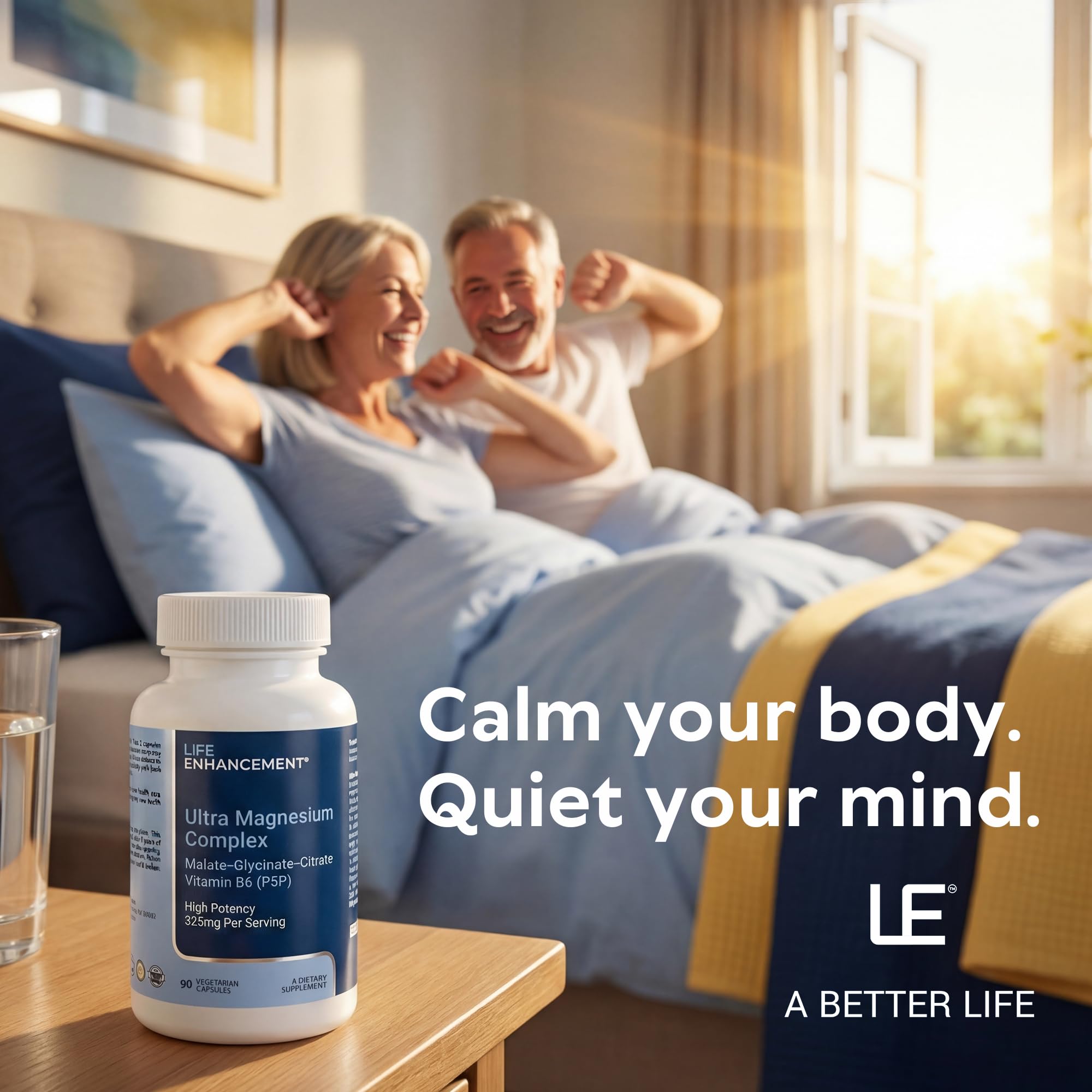 Life Enhancement etiqueta con lista de ingredientes y beneficios