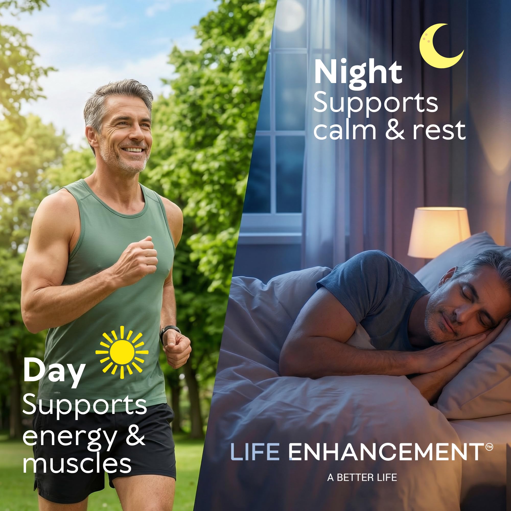 Life Enhancement cápsula junto a moneda para referencia de tamaño
