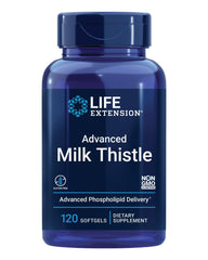 Life Extension frasco frontal mostrando etiqueta y beneficio hepático