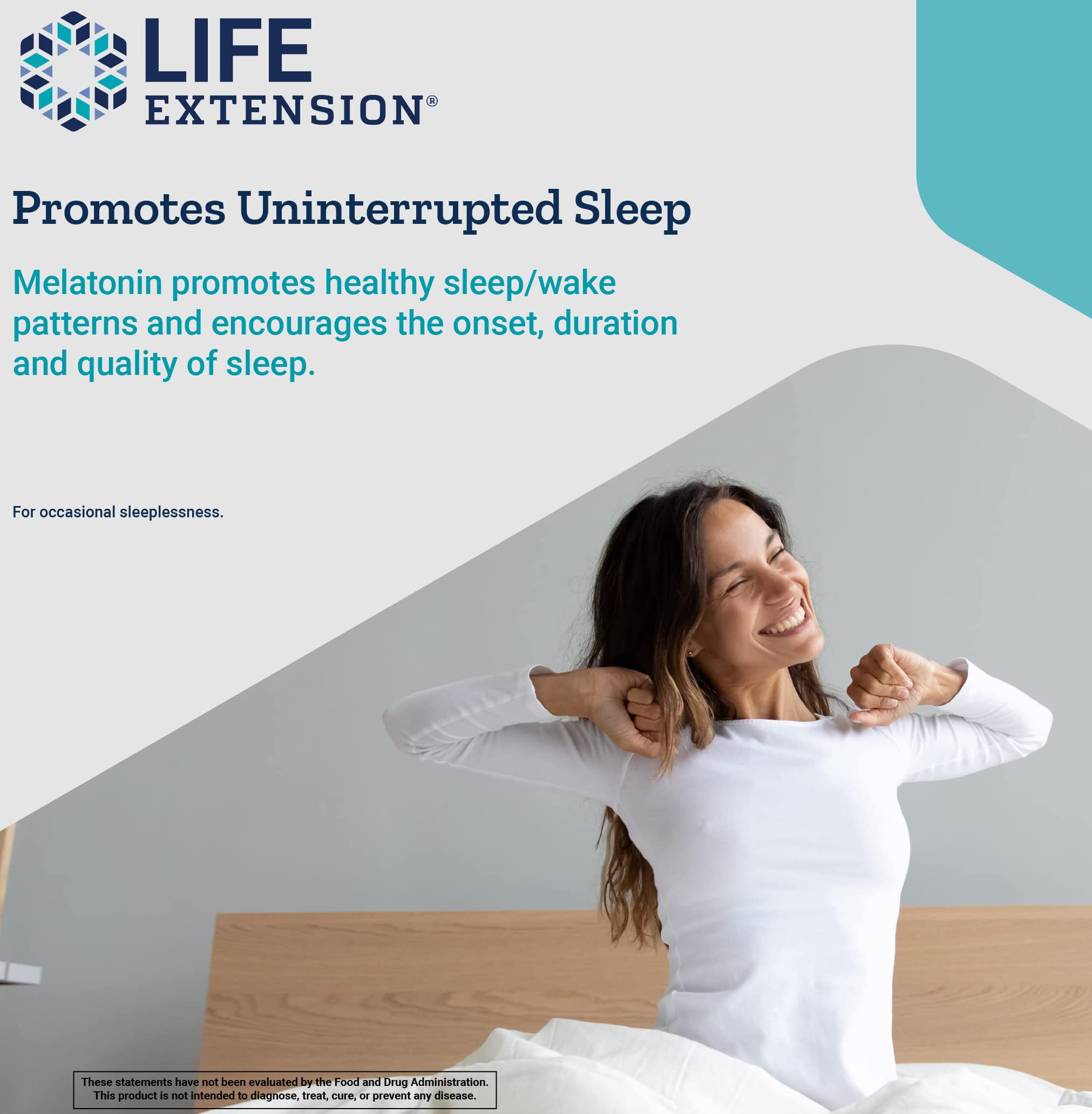 Life Extension uso en dormitorio para una noche más sostenida y descanso reparador