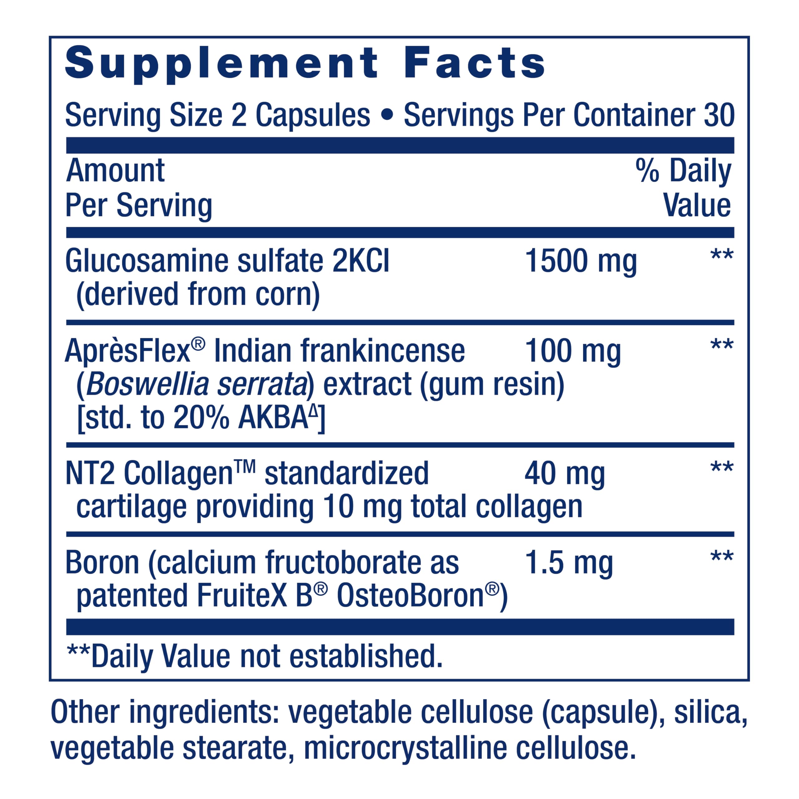 Life Extension detalle de la fórmula con ingredientes activos y claridad de calidad