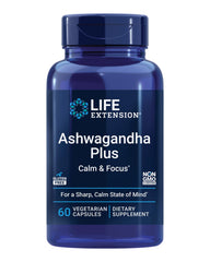 Life Extension envase frontal mostrando 60 cápsulas vegetales y beneficio de calma